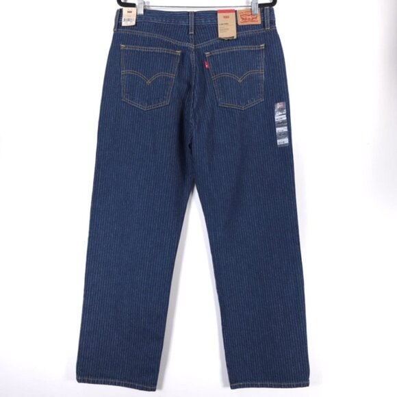 NWT LEVIS LOW PRO MID RISE RELAXED STRAIGHT Striped Jeans 32X30 - Picture 2 of 15